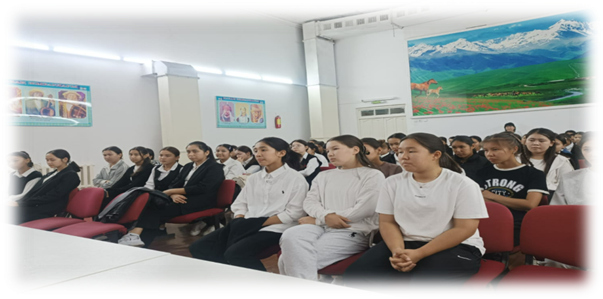 Ерте жүктіліктің алдын алу тақырыбында 8-9-10-11 сынып қыздарымен кездесу